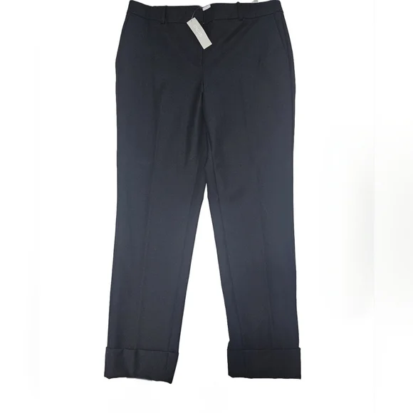 NWT Chico's Fly Front Seasonal Ankle Black Straight Leg Pant Sz 2T ( US 12T ) - Picture 2 of 5